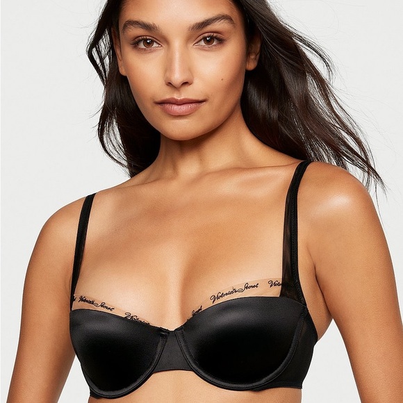 BNWT 36DD Logo Embroidery Lightly Lined Balconette Bra - Picture 7 of 8